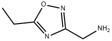 1-(5-エチル-1,2,4-オキサジアゾール-3-イル)メタンアミン 化学構造式