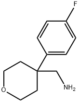 [4-(4-氟苯基)四氢吡喃-4-基]甲胺,889939-79-1,结构式