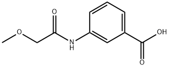 3-[(メトキシアセチル)アミノ]安息香酸 化学構造式