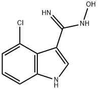 N-HYDROXY-4-CHLORO-1H-INDOLE-3-CARBOXAMIDINE 化学構造式