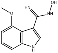 N-HYDROXY-4-METHOXY-1H-INDOLE-3-CARBOXAMIDINE Struktur