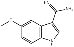 5-METHOXY-1H-INDOLE-3-CARBOXAMIDINE Structure