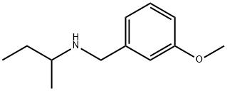 N-(3-メトキシベンジル)-2-ブタンアミン 化学構造式