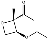 Ethanone, 1-(3-ethoxy-2-methyl-2-oxetanyl)-, trans- (9CI) 结构式