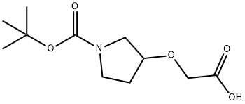 1-BOC-3-吡咯烷氧乙酸, 889952-88-9, 结构式