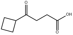 4-シクロブチル-4-オキソ酪酸 化学構造式