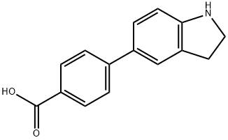 4-(Indolin-5-yl)benzoic acid Struktur