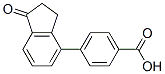 4-(1-Oxo-2,3-dihydro-inden-4-yl)benzoic acid Structure
