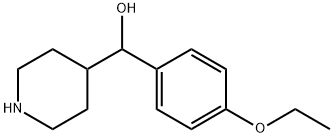 (4-エトキシフェニル)(ピペリジン-4-イル)メタノール 化学構造式
