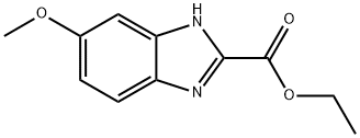 6-甲氧基-1H-苯并[D]咪唑-2-甲酸乙酯, 889957-78-2, 结构式