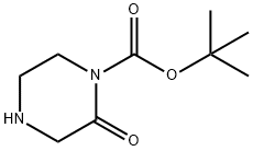1-BOC-2-氧代哌嗪, 889958-14-9, 结构式
