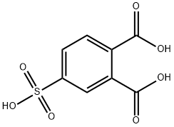 4-スルホフタル酸 (約50%水溶液) 化学構造式