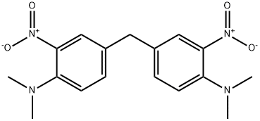 4,4'-methylenebis[N,N-dimethyl-2-nitroaniline] Struktur