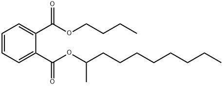 1-ブチル2-デシル=フタラート 化学構造式