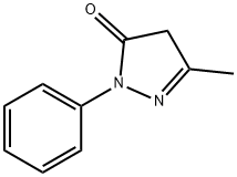 苯基甲基吡唑啉酮,89-25-8,结构式