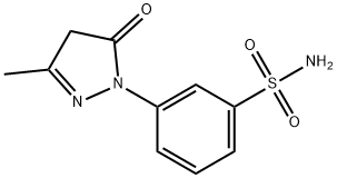 3-メチル-1-(3'-スルホアミドフェニル)-5-ピラゾロン 化学構造式