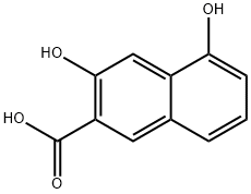 3,5-二羟基-2-萘酸 结构式