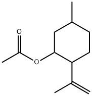 p-メンタ-8(9)-エン-3-イル=アセタート 化学構造式