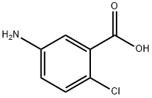 5-氨基-2-氯苯甲酸,89-54-3,结构式