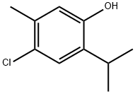 4-氯-2-异丙基-5-甲基苯酚,89-68-9,结构式