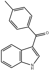 (4-Methylphenyl)(1H-indole-3-yl) ketone, 890-29-9, 结构式