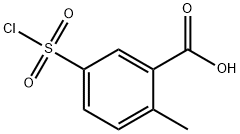 Benzoic acid, 5-(chlorosulfonyl)-2-methyl- (9CI) Structure