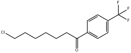 7-CHLORO-1-OXO-1-(4-TRIFLUOROMETHYLPHENYL)HEPTANE Structure