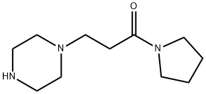 Pyrrolidine, 1-[1-oxo-3-(1-piperazinyl)propyl]- Structure