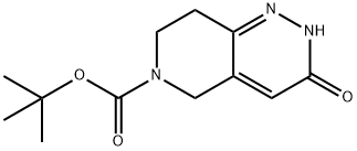3-氧代-3,5,7,8-四氢吡啶并[4,3-C]哒嗪-6(2H)-羧酸叔丁酯, 890091-87-9, 结构式
