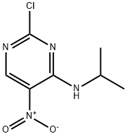 (2-chloro-5-nitro-pyrimidin-4-yl)-isopropyl-amine 化学構造式