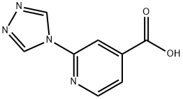 2-(4H-1,2,4-トリアゾール-4-イル)イソニコチン酸 化学構造式
