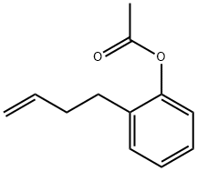 4-(2-アセトキシフェニル)-1-ブテン 化学構造式
