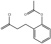 4-(2-ACETOXYPHENYL)-2-CHLORO-1-BUTENE Structure