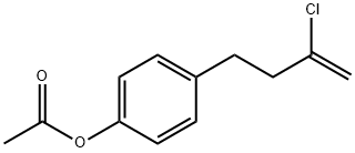 4-(4-ACETOXYPHENYL)-2-CHLORO-1-BUTENE Structure