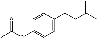 4-(4-ACETOXYPHENYL)-2-METHYL-1-BUTENE Structure