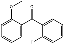 2-フルオロ-2'-メトキシベンゾフェノン 化学構造式
