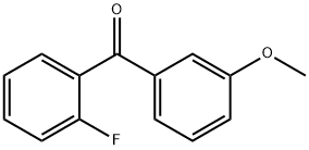 2-FLUORO-3'-METHOXYBENZOPHENONE Structure