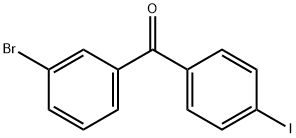 3-ブロモ-4'-ヨードベンゾフェノン 化学構造式