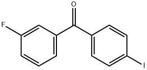 3-フルオロ-4'-ヨードベンゾフェノン 化学構造式