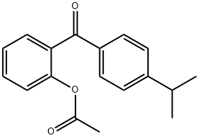2-アセトキシ-4'-イソプロピルベンゾフェノン 化学構造式