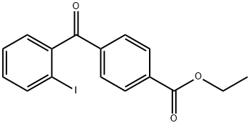 4-エトキシカルボニル-2'-ヨードベンゾフェノン 化学構造式