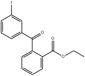 2-(3-碘苯甲酰基)苯甲酸乙酯 结构式