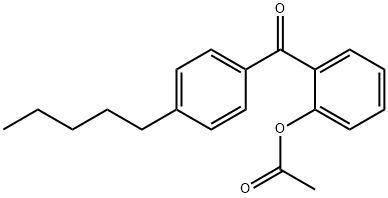 2-ACETOXY-4'-PENTYLBENZOPHENONE Struktur