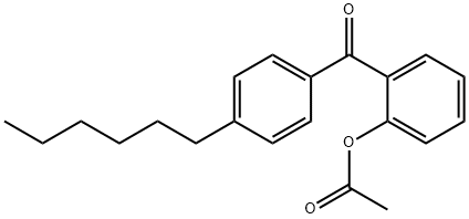 2-ACETOXY-4'-HEXYLBENZOPHENONE Structure
