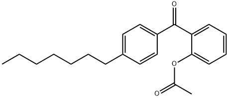 2-ACETOXY-4'-HEPTYLBENZOPHENONE Structure