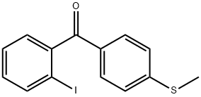 2-IODO-4'-METHYLTHIOBENZOPHENONE Structure