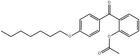 2-ACETOXY-4'-HEPTYLOXYBENZOPHENONE Struktur