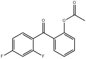 2-ACETOXY-2',4'-DIFLUOROBENZOPHENONE Structure