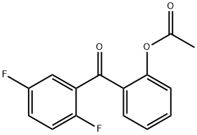 2-ACETOXY-2',5'-DIFLUOROBENZOPHENONE Structure