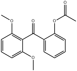 2-ACETOXY-2',6'-METHOXYBENZOPHENONE 结构式